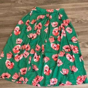 Midi floral skirt